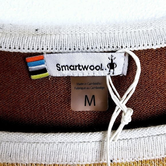Smartwool Shadow Pine Colorblock Sweater NWT - Picture 3 of 14